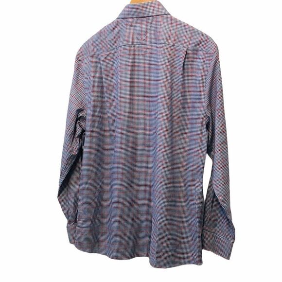 NWOT TOMMY HILFIGER Red & Blue Plaid Button Down L - Picture 3 of 10